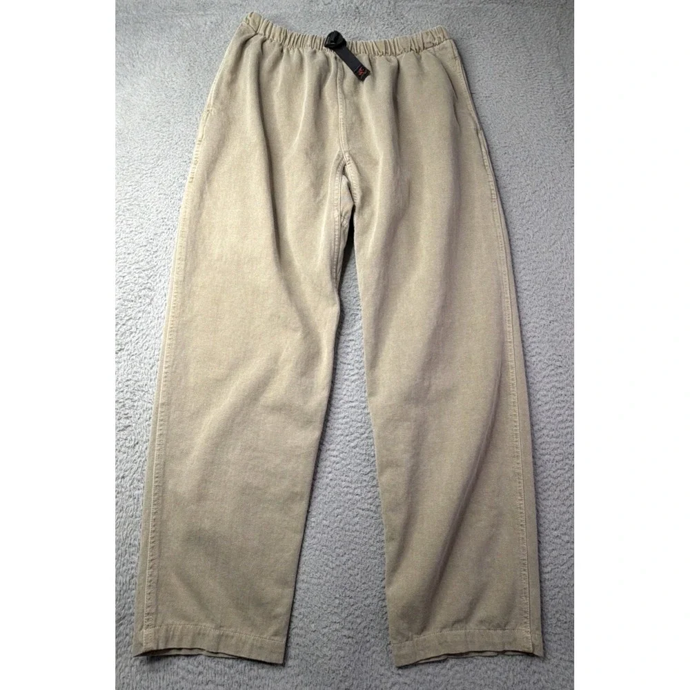 Gramicci Pants Mens Size XL Original Hiking Pants Taupe Khaki Belted Made In USA